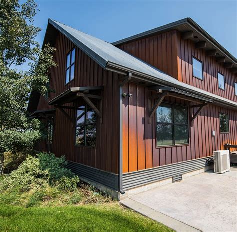 metal and wood house exterior|metal siding for residential houses.